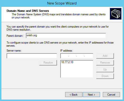 Установка и настройка DHCP Server на Windows Server 2012 R2