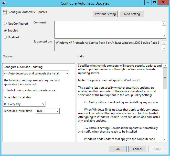 Установка и настройка Windows Server Update Services на Windows Server 2012 R2