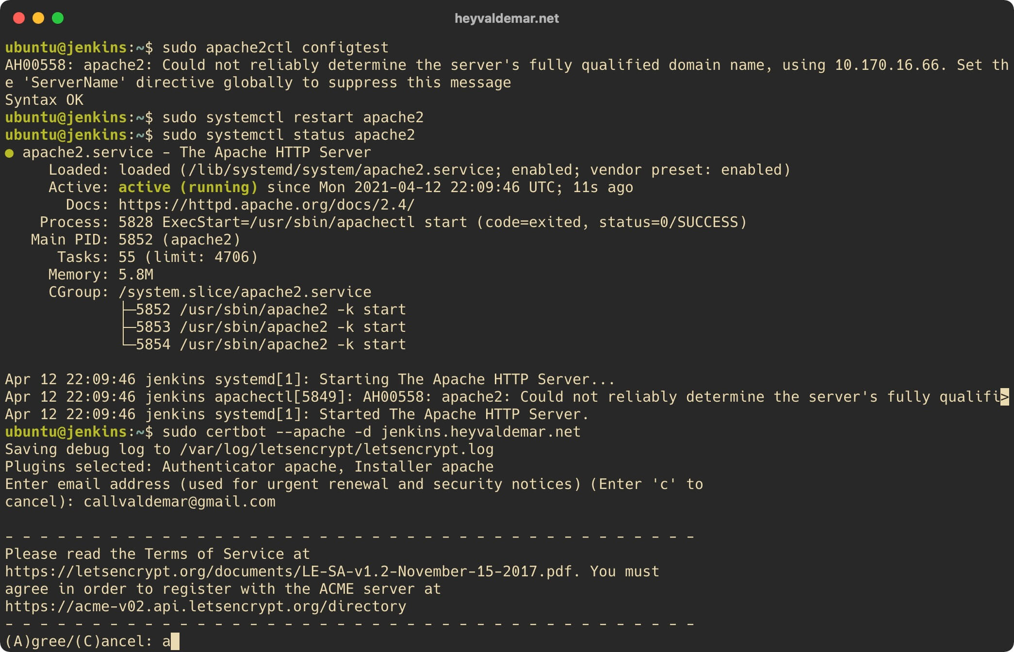 Установка Jenkins на Ubuntu Server