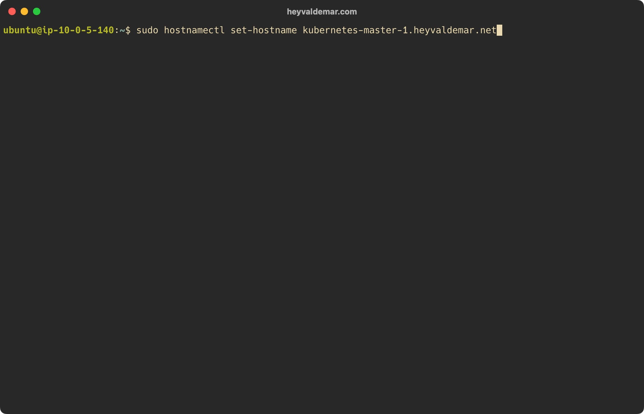 Установка Kubernetes на Ubuntu Server 22.04 LTS