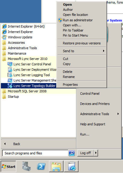 Установка Lync Server 2010