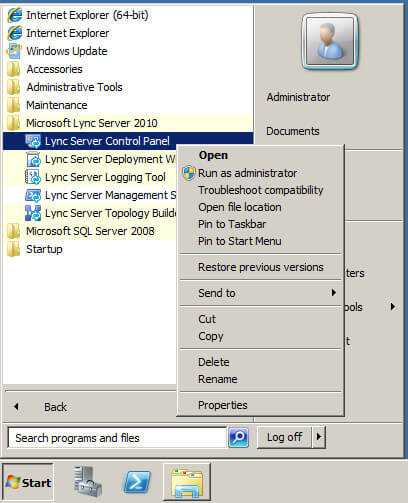 Установка Lync Server 2010