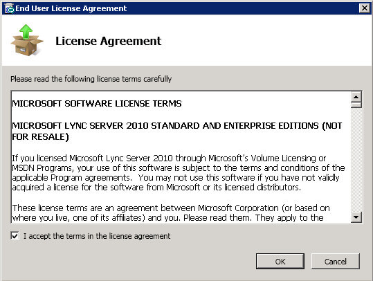 Установка Lync Server 2010