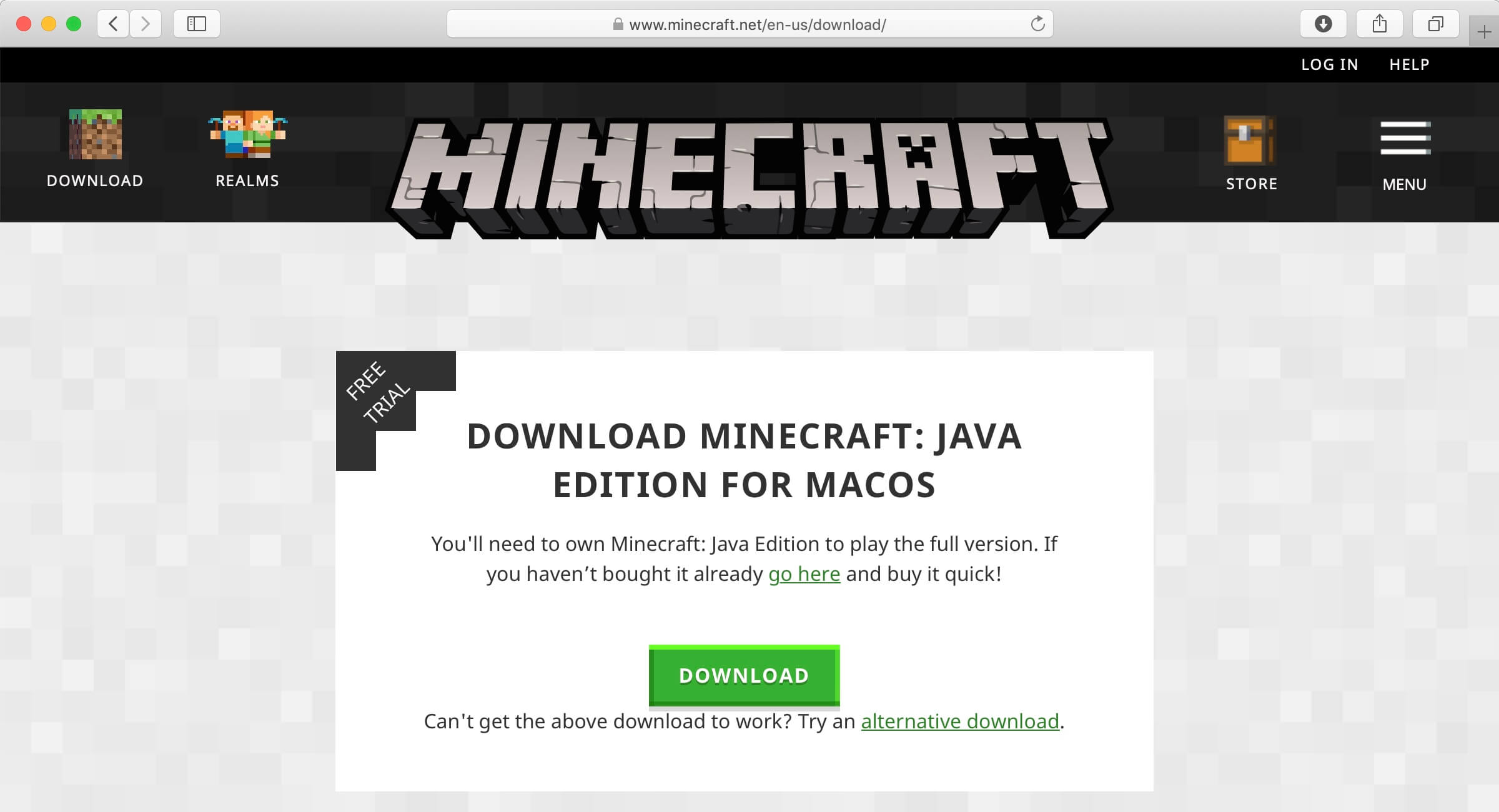 Установка Minecraft на macOS