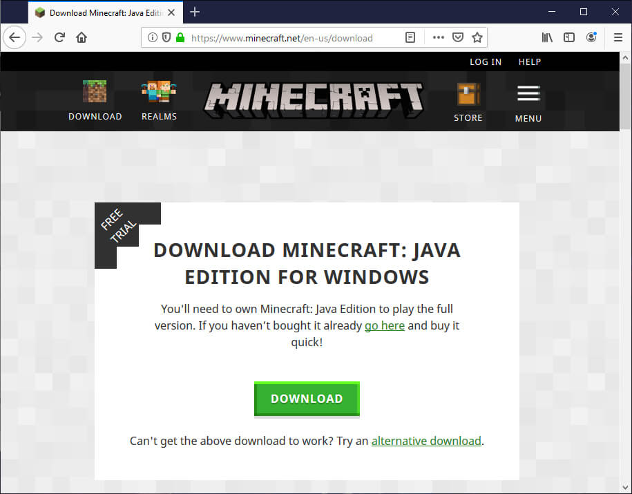 Установка Minecraft на Windows