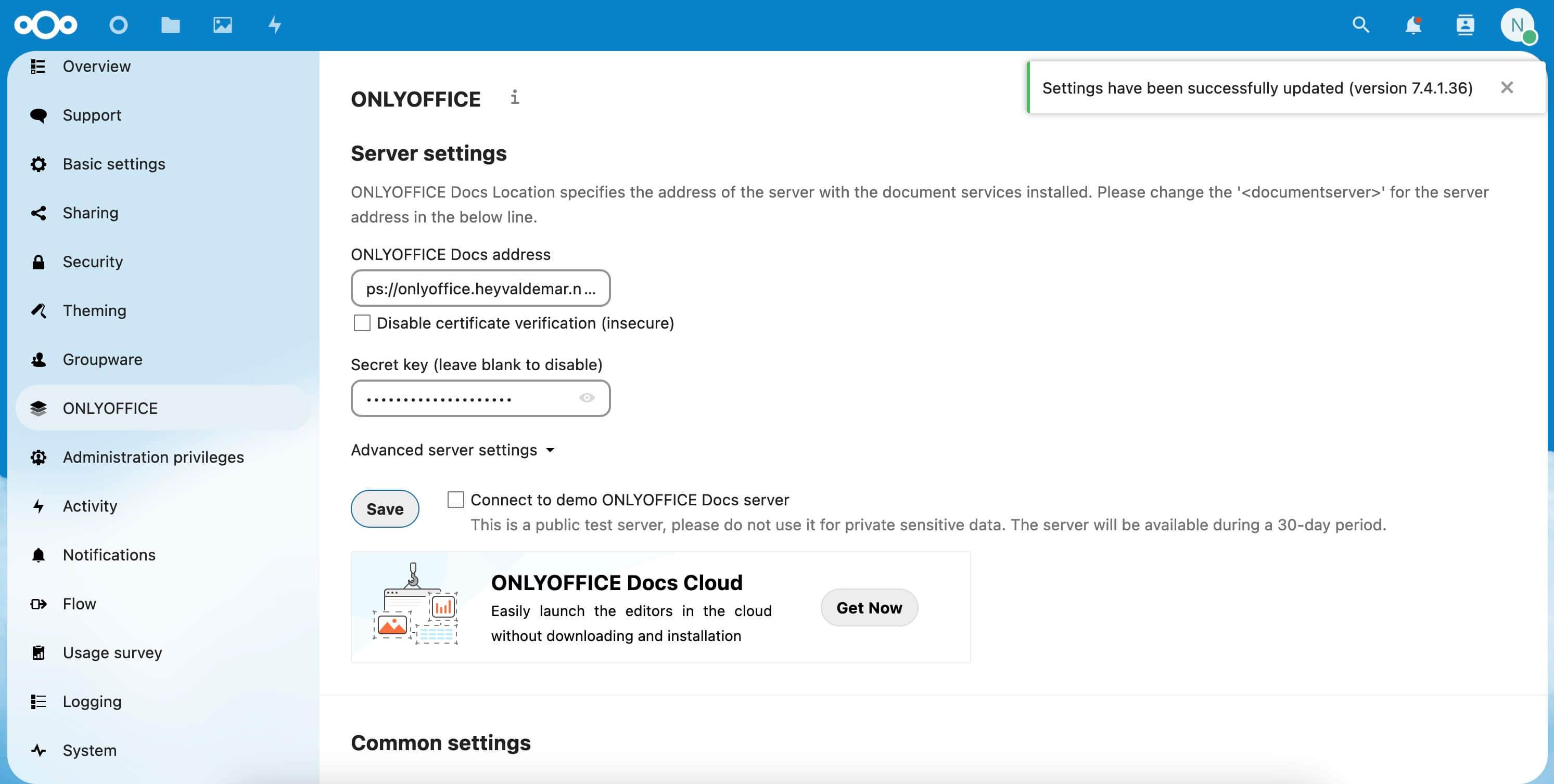 Установка Nextcloud и OnlyOffice с использованием Docker Compose