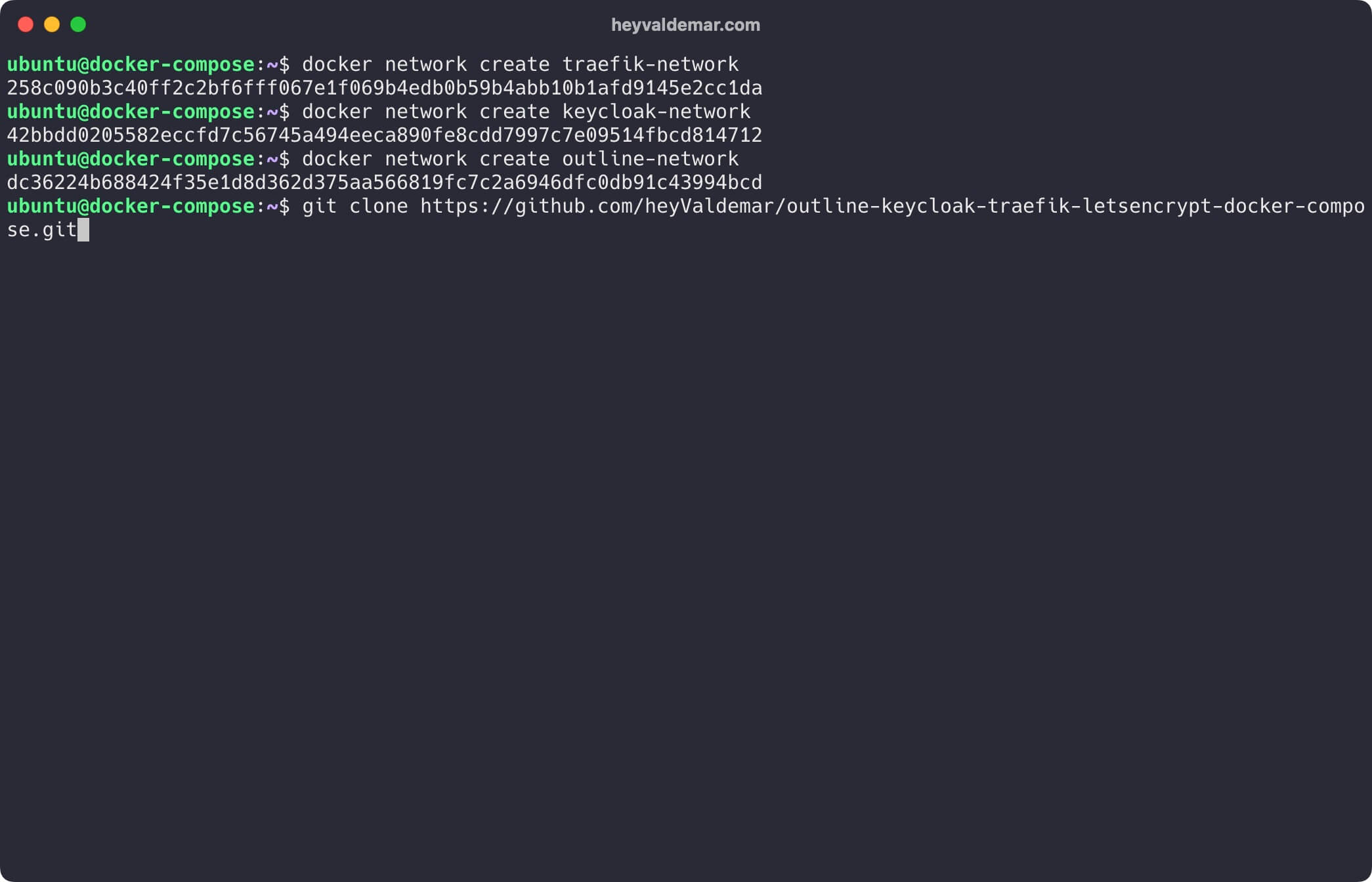 Установка Outline и Keycloak с использованием Docker Compose