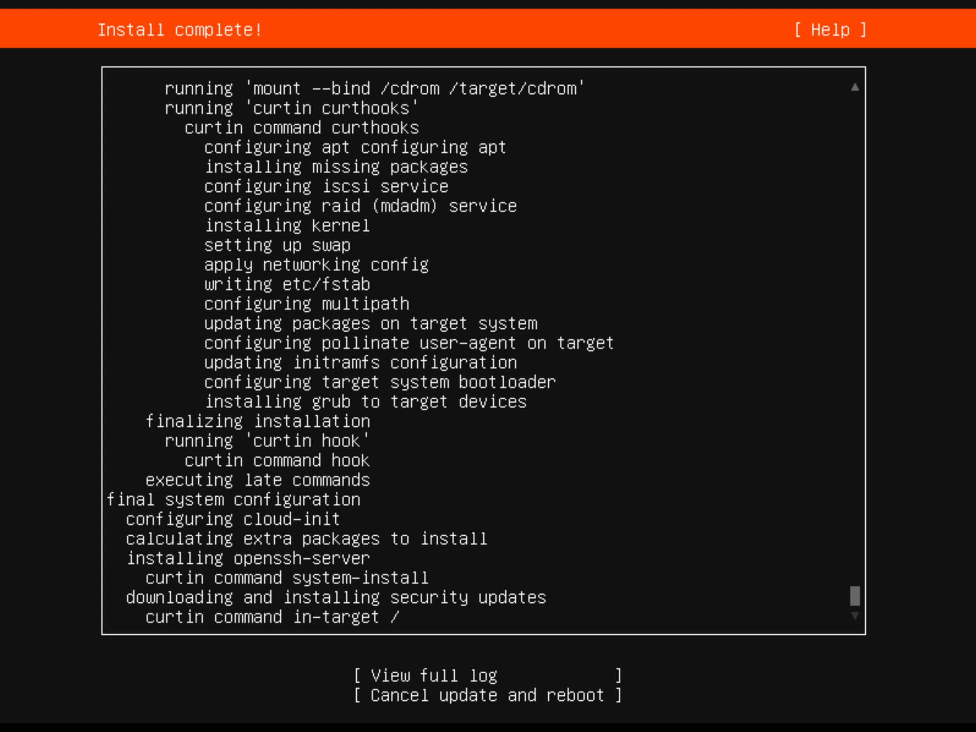 Установка Ubuntu Server 22.04 LTS
