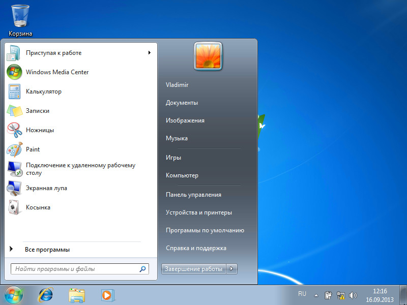 Установка Windows 7