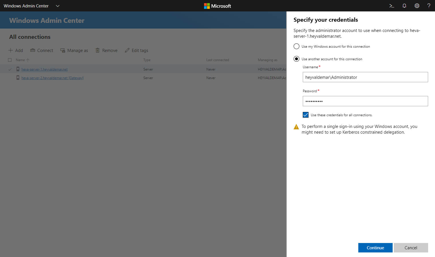 Установка Windows Admin Center на Windows Server 2019 Server