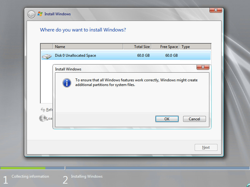 Установка Windows Server 2008 R2