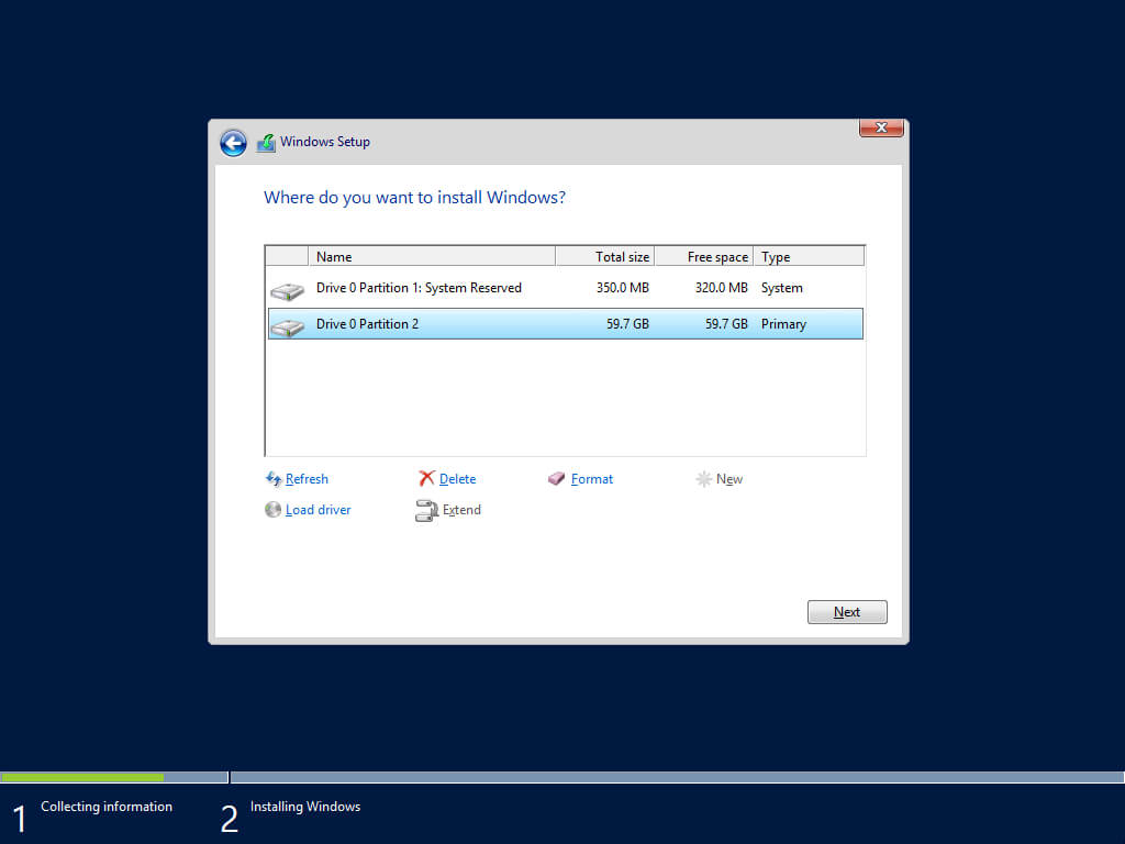 Установка Windows Server 2012 R2