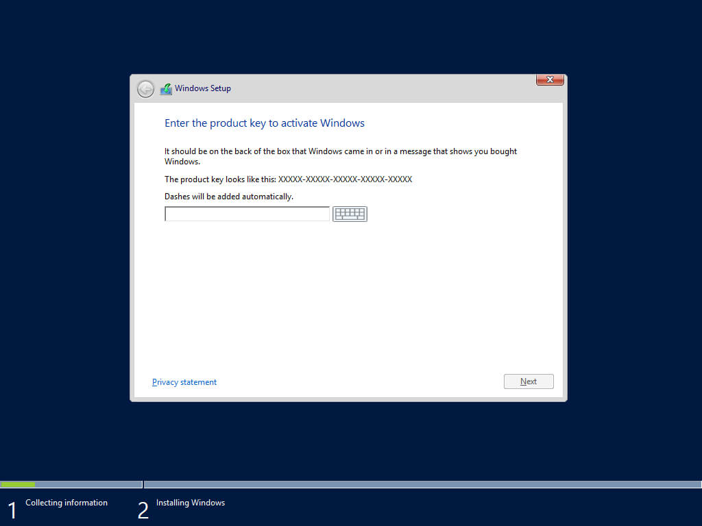 Установка Windows Server 2012 R2