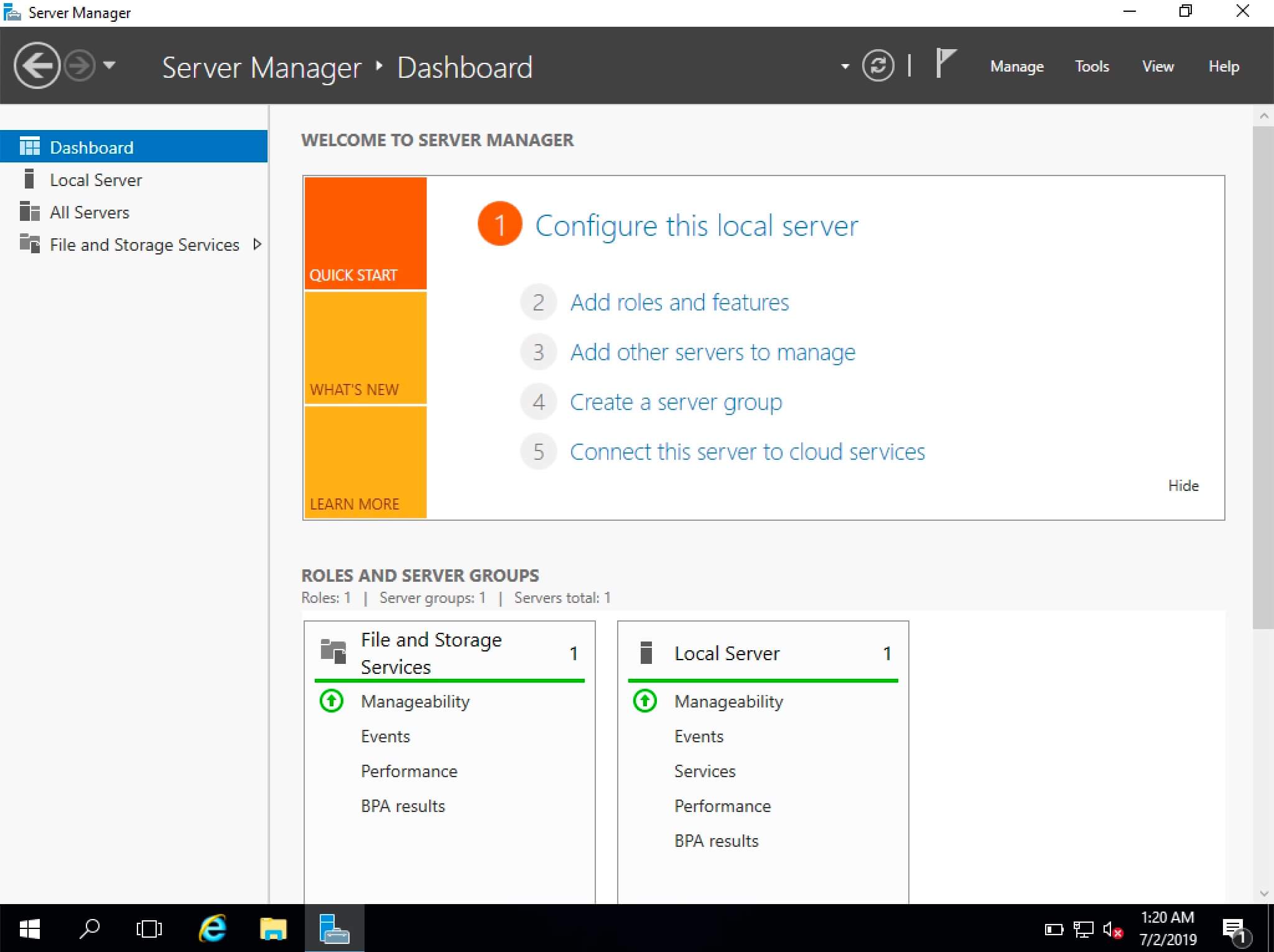 Установка Windows Server 2016