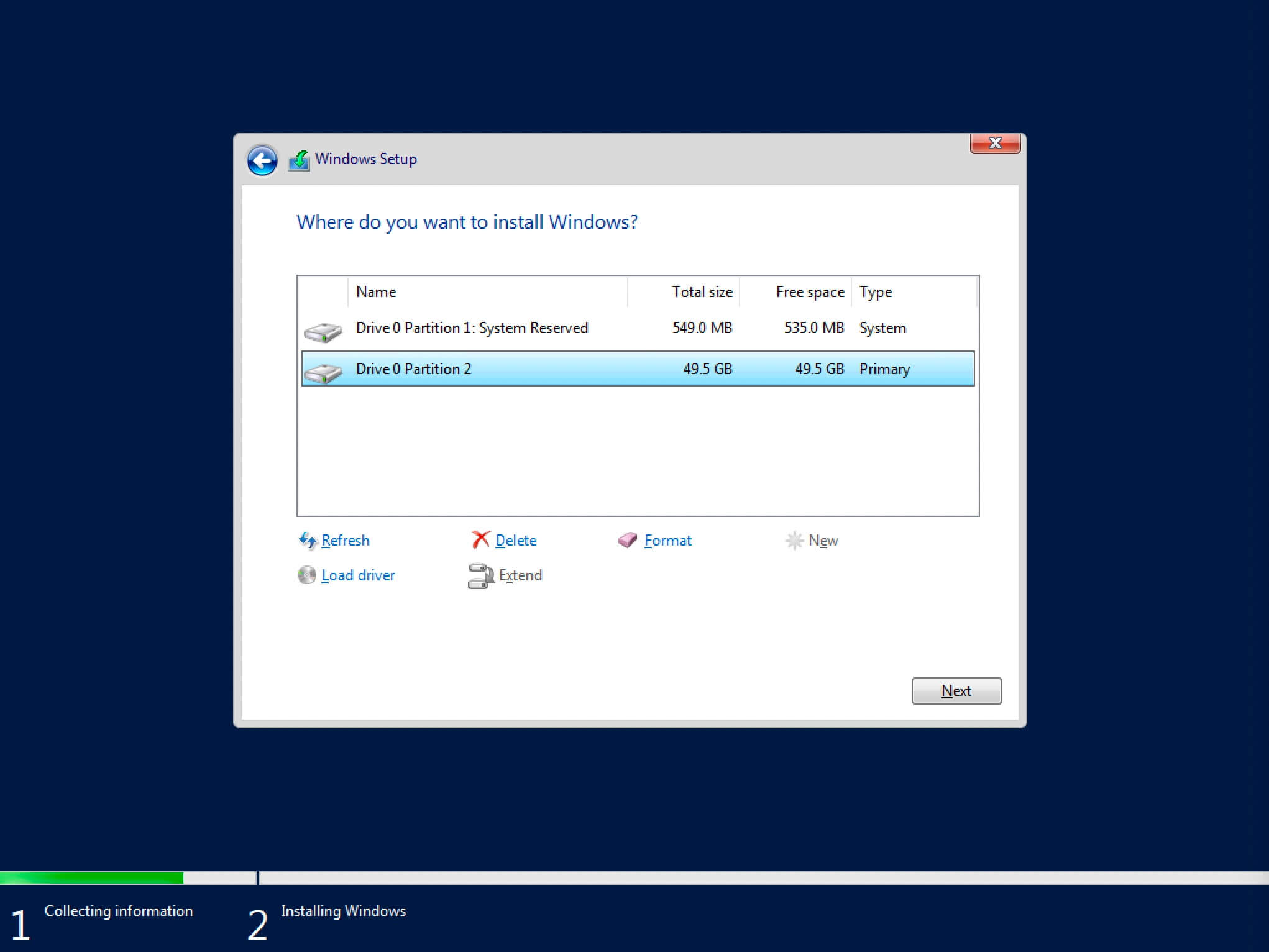 Установка Windows Server 2019 Server Core