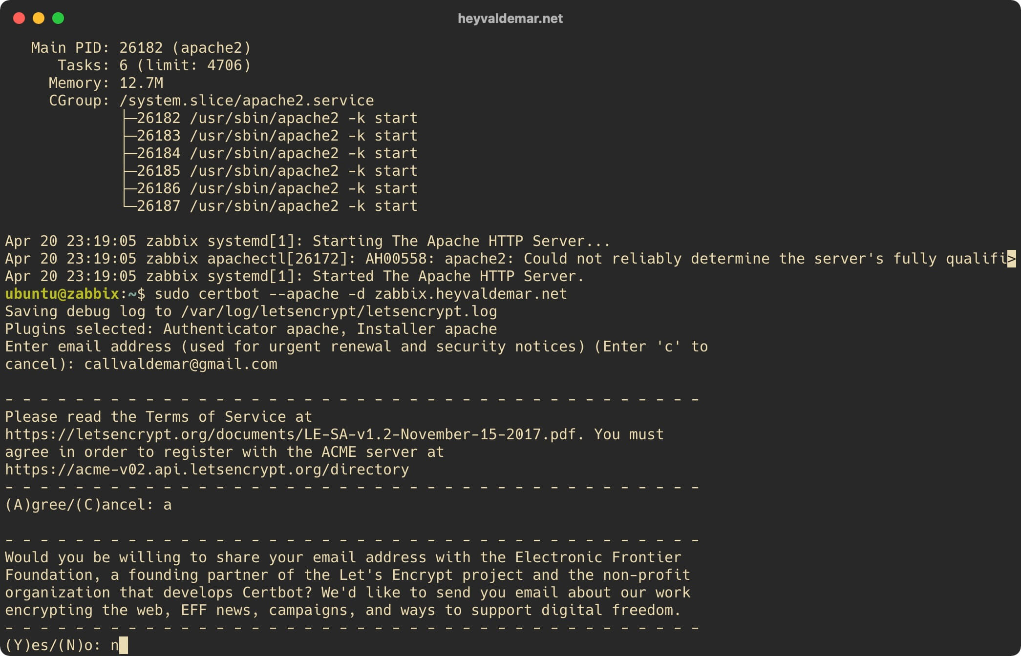 Установка Zabbix на Ubuntu Server